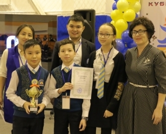 «Жас дарын» командасы «Рубик текшесі немесе спидкубинг» жарысында II орынға ие болды